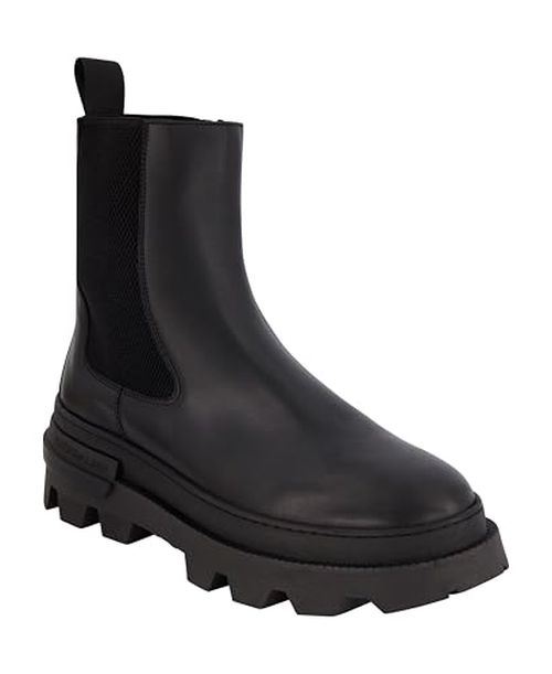 Karl Lagerfeld Paris Men's Leather Plain Toe Chelsea Boot Combat