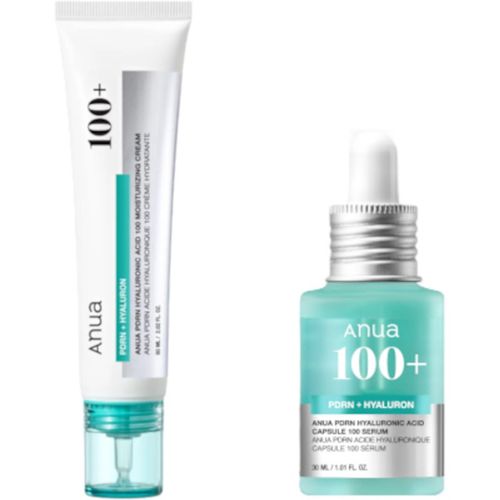 ANUA - PDRN Hyaluronic Acid 100 Moisturizing Cream - + PDRN Hyaluronic Acid Capsule 100 Serum - Set