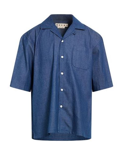 Man Denim shirt Blue Size 42 Cotton