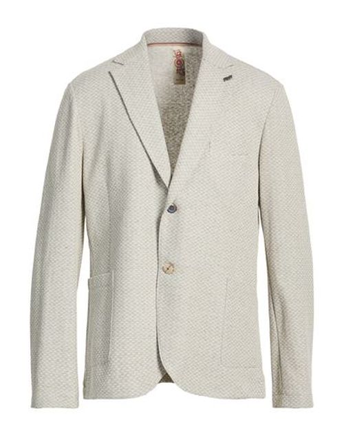 Man Blazer Light green Size 44 Cotton, Polyester, Viscose, Linen, Elastane