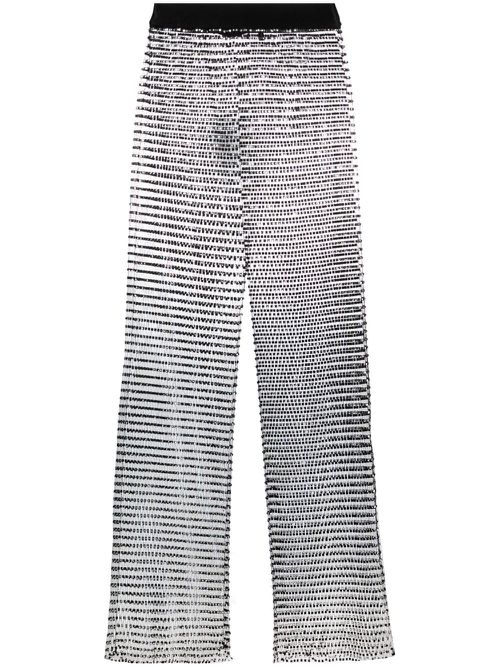 Crystal-embellished trousers - Black