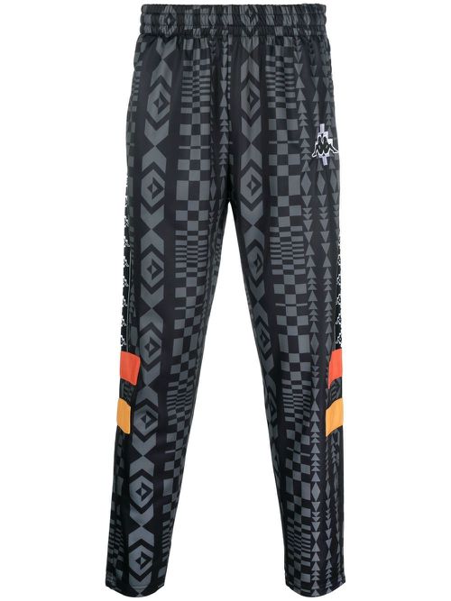 XKAPPA logo-patch track pants - Black