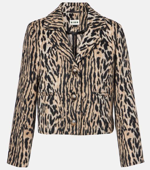 Leila leopard-print jacket