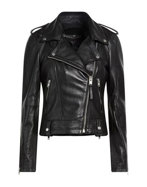 Woman Jacket Black Size M Sheepskin