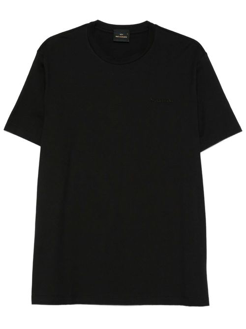 Cotton T-Shirt With Tone-On-Tone Logo Embroidery