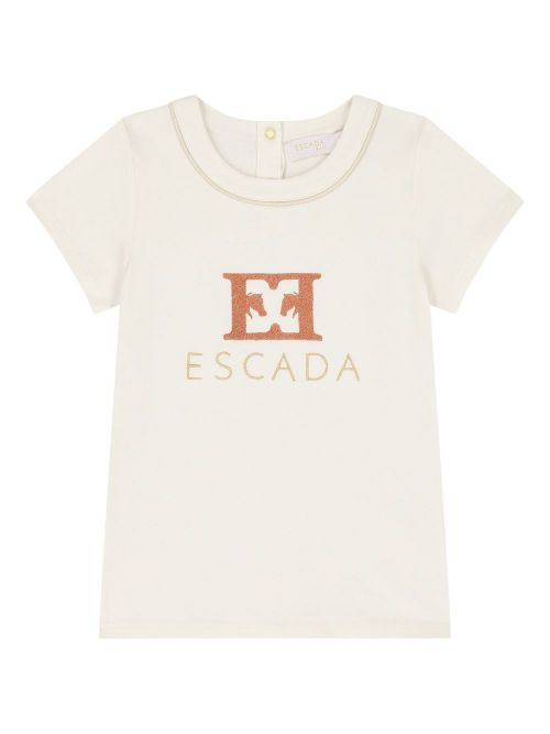 Logo-embroidered T-shirt - White