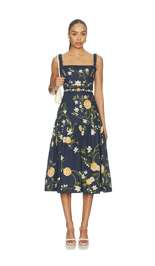 Agua by Agua Bendita Nispero Valle Dress in Navy. M. Also in