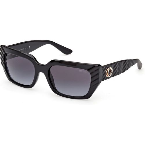 Guess Mujer Guess GU00254 01B Gafas de sol Inyectado Negro Fumar Cuadrada Norma