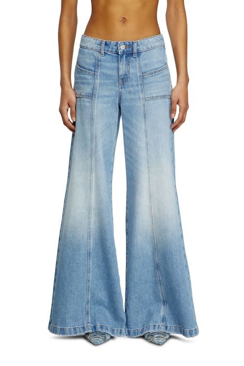 Flare Jeans - D-Akii - Jeans - Woman - Blue
