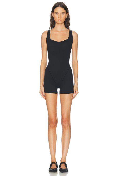 NikeSKIMS Matte Corset Onesie in Black