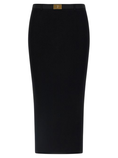 Ribbed Knit Skirt