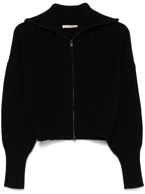 Ribbed cardigan - Black