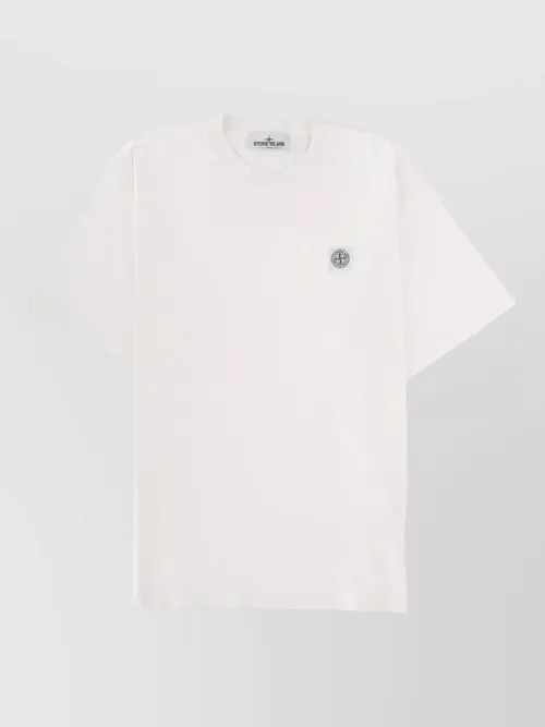 Stone Island - cotton logo patch t-shirt