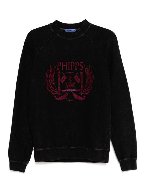 Stain Shade logo-embroidered sweatshirt - Black