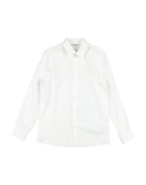 Kid Boy Shirt White Size 11 Linen, Viscose