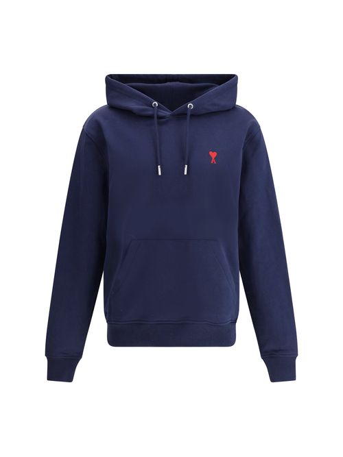 Embroidered Logo Hoodie — Navy