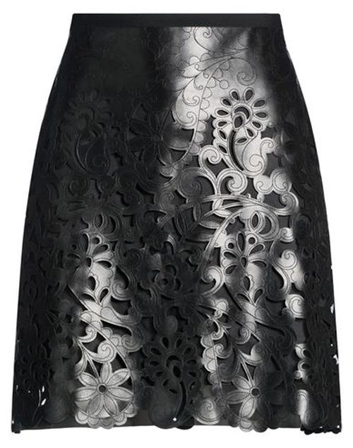 Woman Mini skirt Black Size 4 Polyester