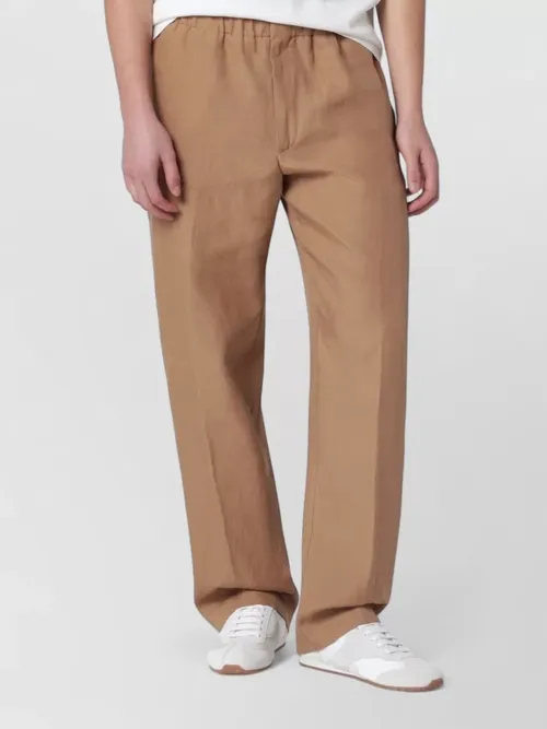 Lardini - linen trousers tailored side and back pocket