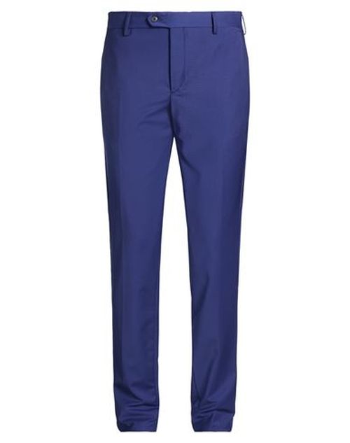 Man Pants Bright blue Size 28 Wool, Polyester, Elastane