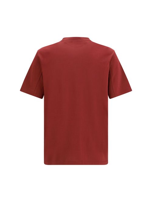 Logo-Detailed Cotton T-Shirt — Red