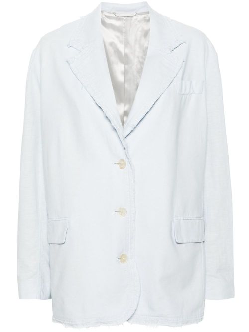 Single-breasted blazer - Blue