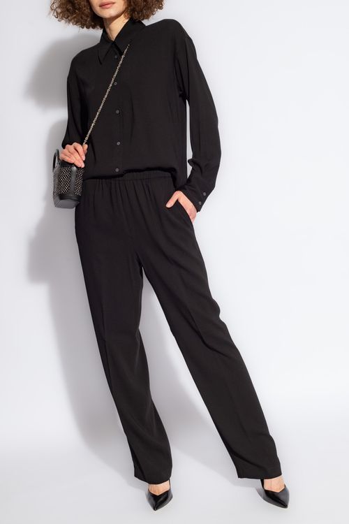 Relaxed-fitting Trousers, Women's, Black