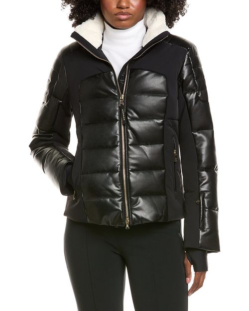 Ilana Leather Down Coat