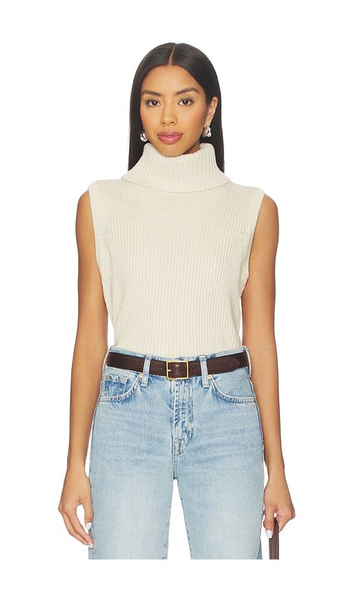 Lovers and Friends Keris Turtle Neck Vest in Oat. XL also in L, M, S