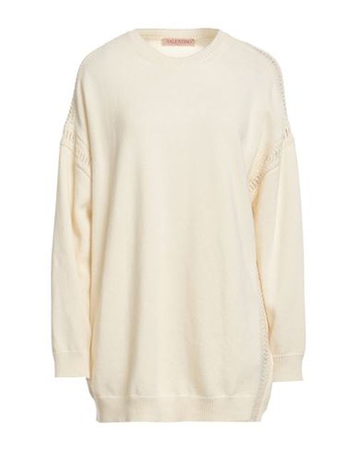 Woman Sweater Ivory Size S Virgin Wool, Cashmere