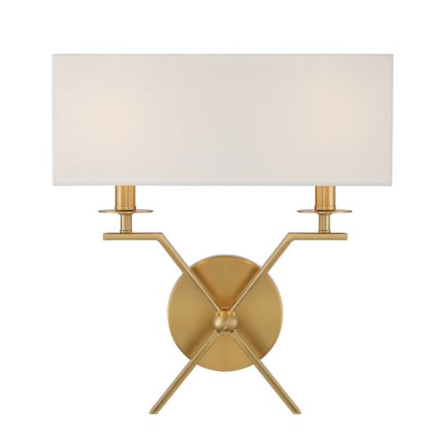 Arondale 2-Light Wall Sconce in Warm Bra