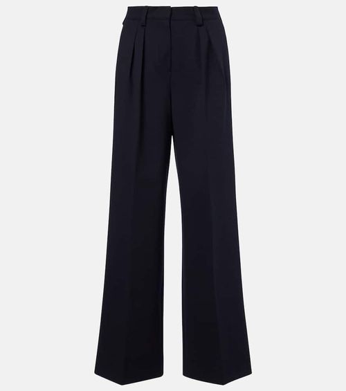 Molo pleated wool and cotton-blend pants