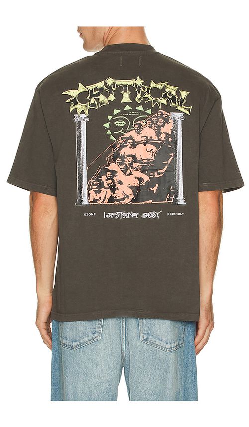 Critical Slide Joystick Tee in Ashphalt. S also in L, M, XL/1X