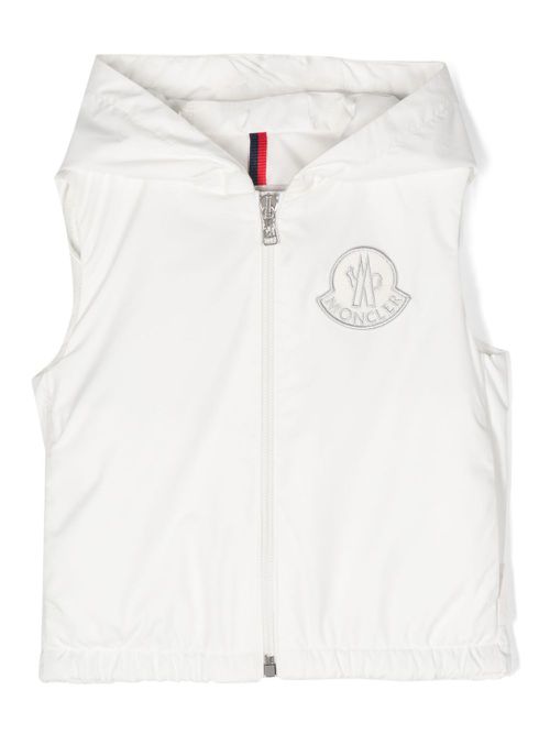 Essien logo-patch gilet - White