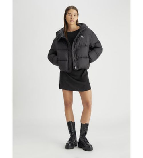 Calvin Klein Jeans for woman. J20J224112 Black Puffer Coat (M), Casual, Recycled nylon