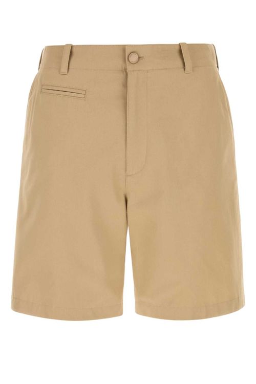 Seam Bermuda Shorts — Beige