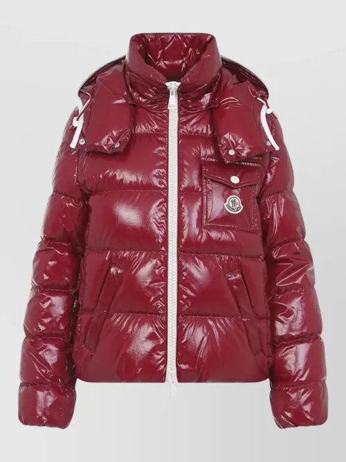 Moncler - hooded quilted jacket long sleeve