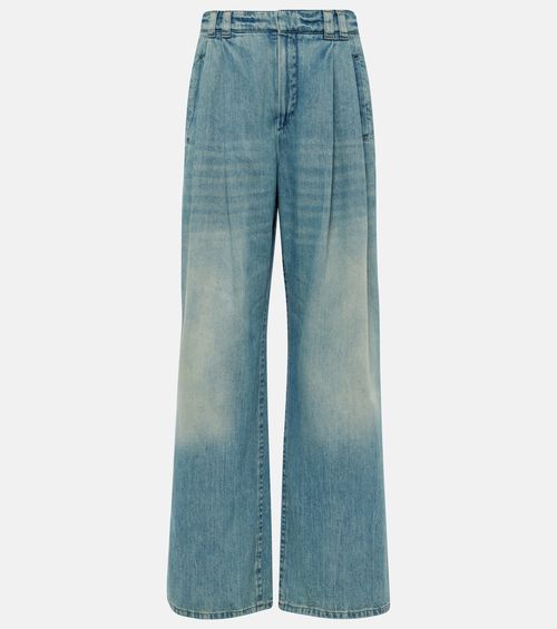 High-rise wide-leg jeans
