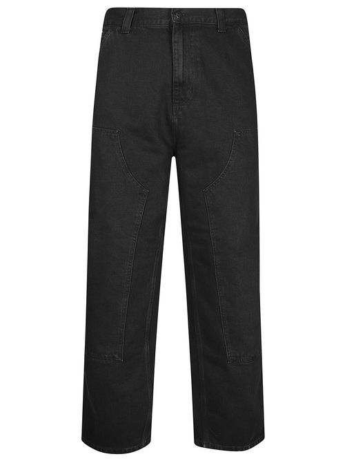 Black Straight Mid Rise Jeans
