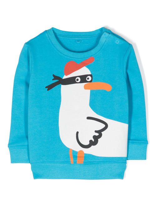 Seagull Bandit cotton sweatshirt - Blue
