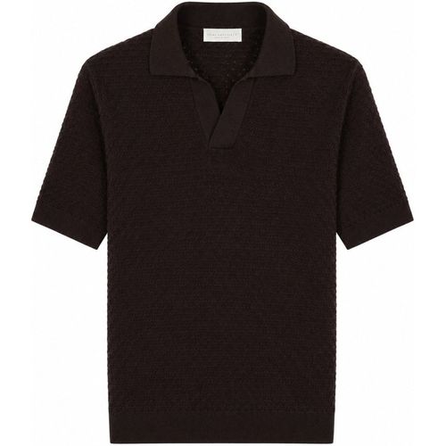 Luigi Gentile Polo "Capri" In Crochet Di Cotone