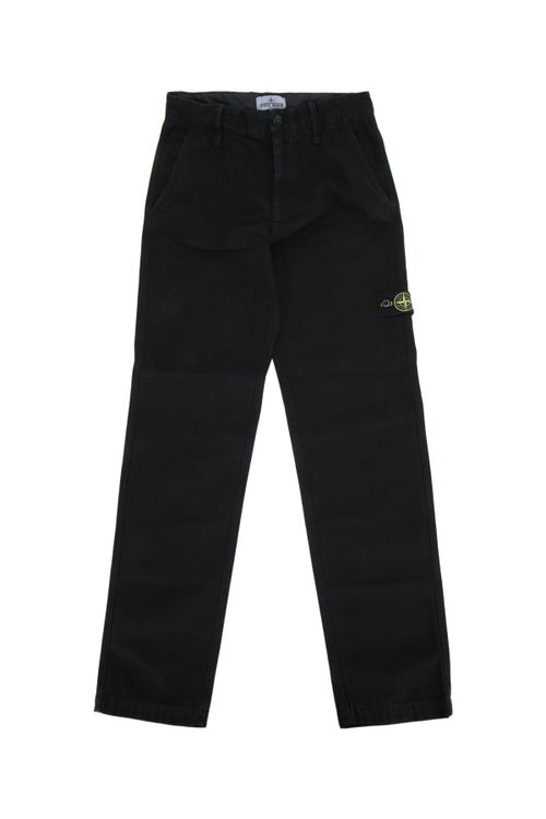 Cotton Cargo Trousers — Black