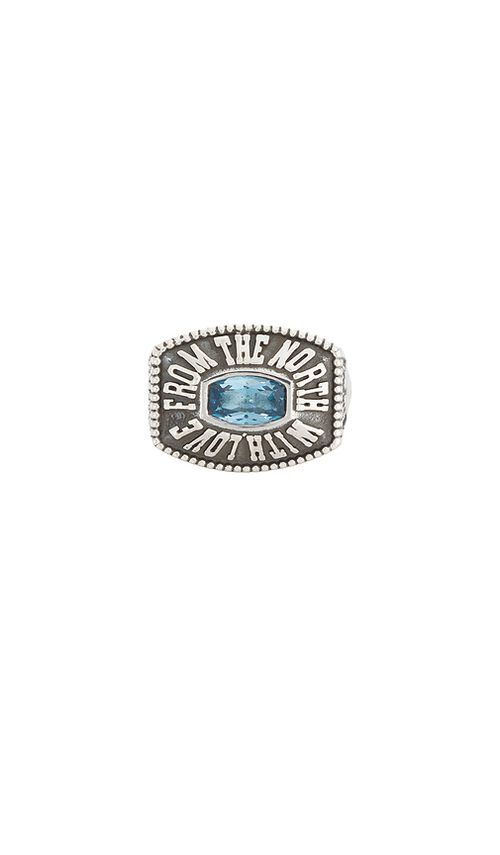 MAPLE Northern Class Ring in Metallic Silver. - 7 also , 11