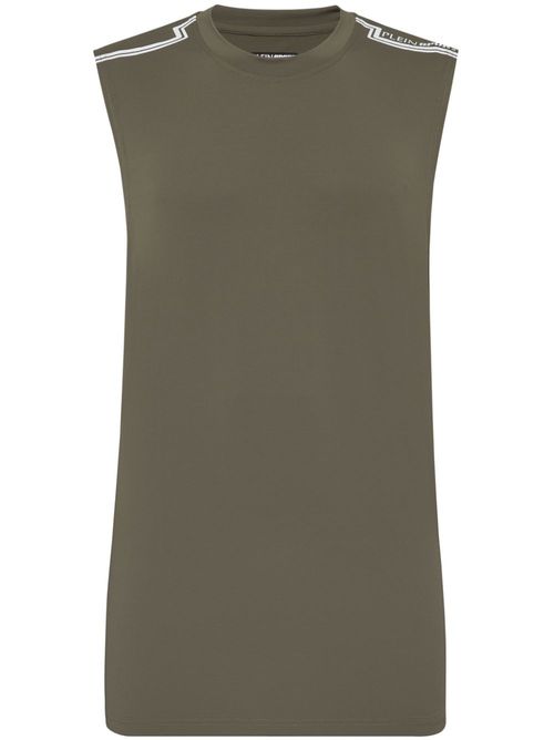 Round-neck sleeveless T-shirt - Green