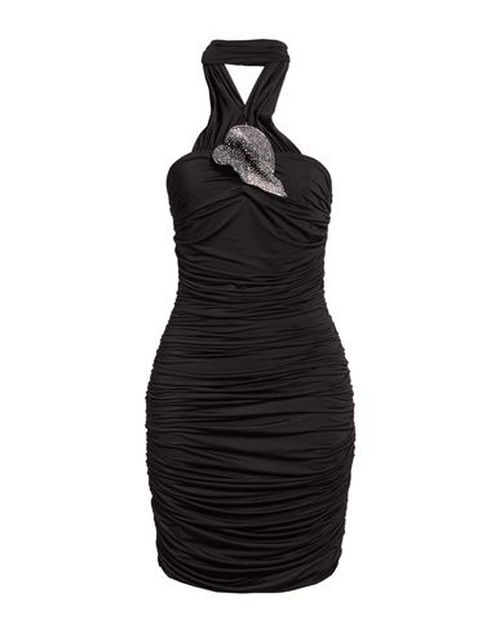 Woman Mini dress Black Size 8 Polyester, Elastane