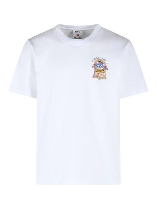 Egyptian arch' white cotton t-shirt