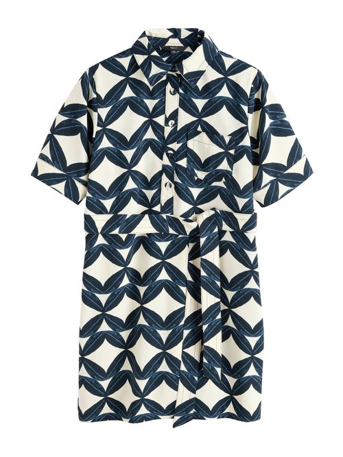 Next Abito camicia navy / bianco