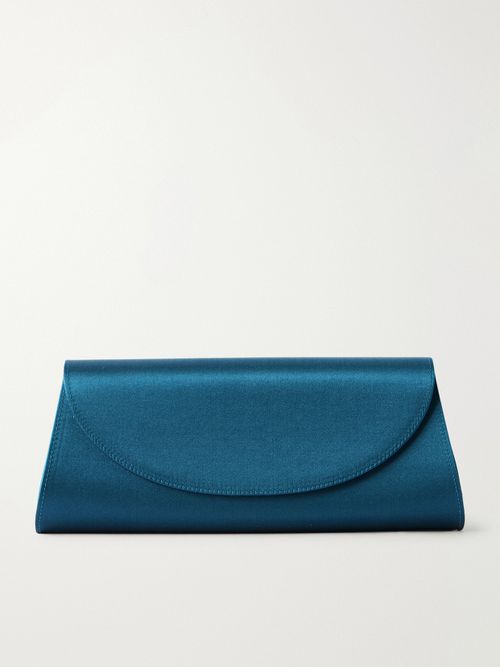 Opera Satin Clutch - Blue