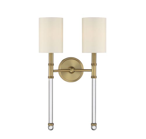 Fremont 2-Light Wall Sconce in Warm Bra