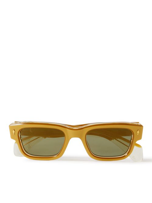 Jeff Square-Frame Acetate and Gold-Tone Sunglasses