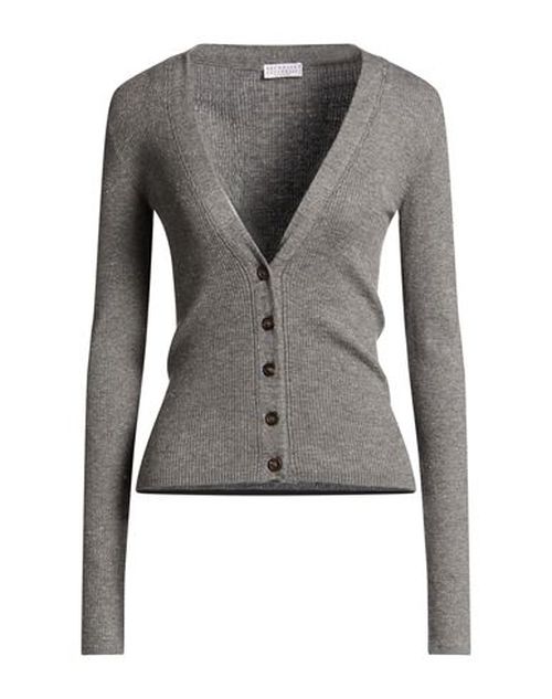 Woman Cardigan Grey Size 3XL Cashmere, Viscose, Polyester